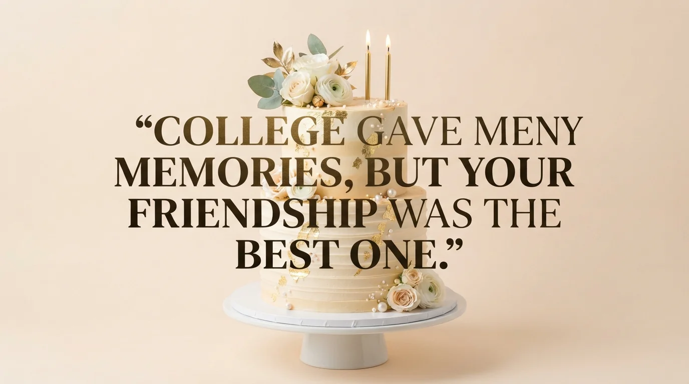 Birthday Cake for College Friend