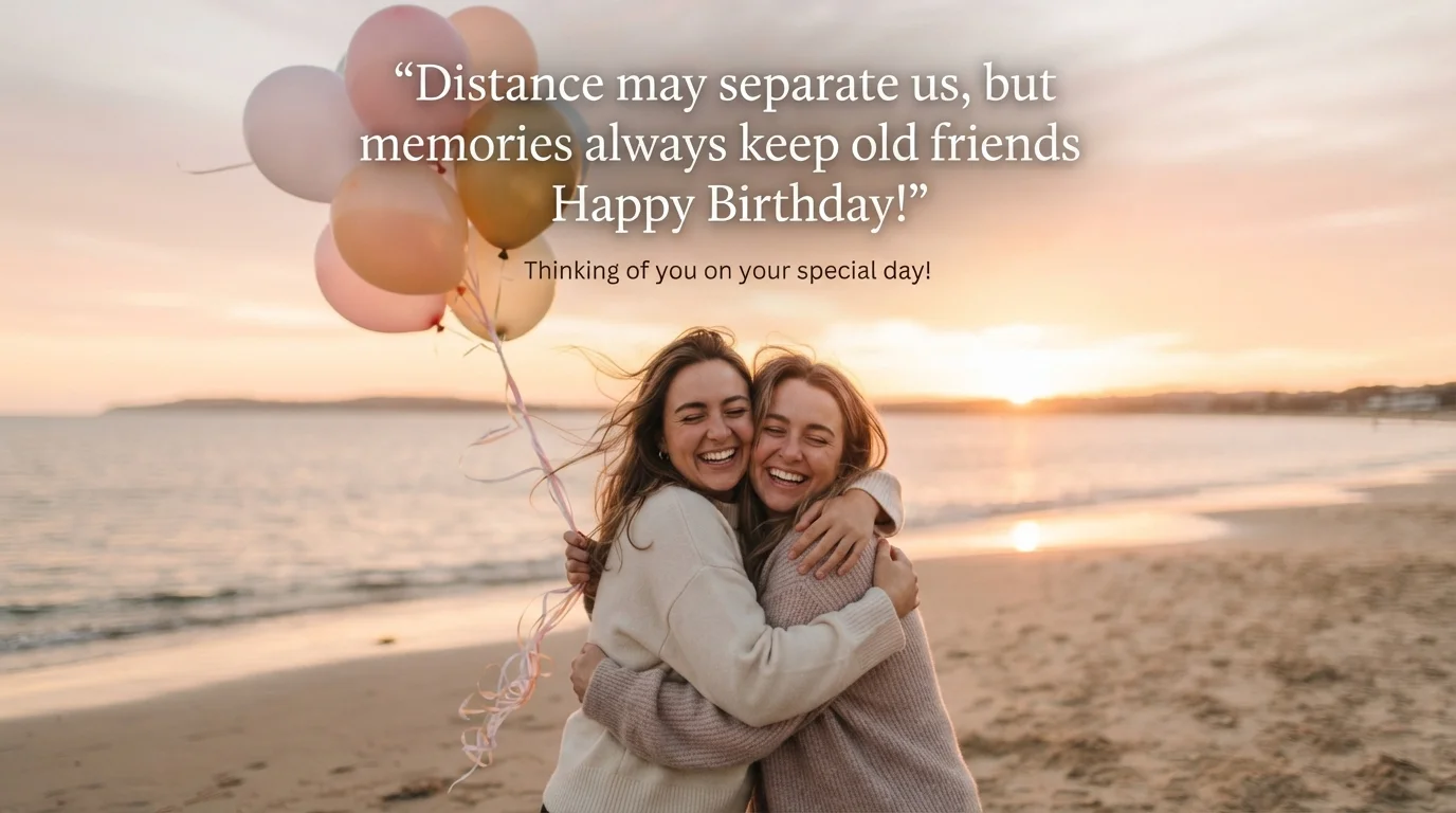 Birthday Wishes For Friend Lost Touch Background