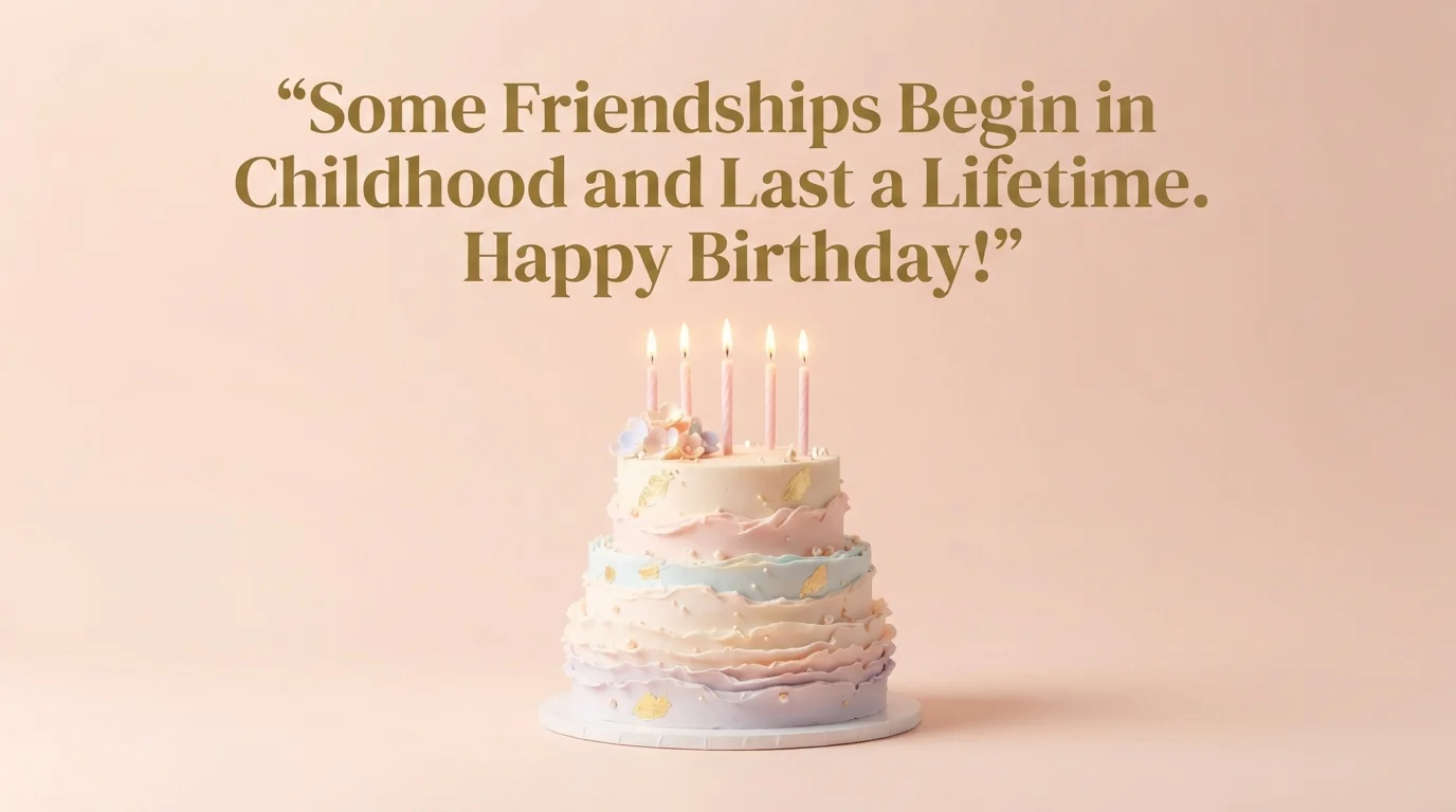 Childhood Friends Birthday Cake