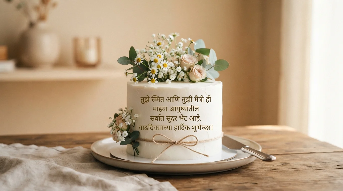Cute Birthday Wishes for Best Friend Marathi