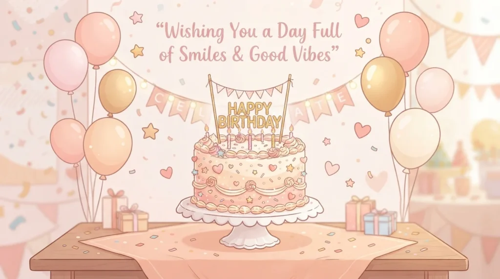 Cute Birthday Wishes for an Online Friend
