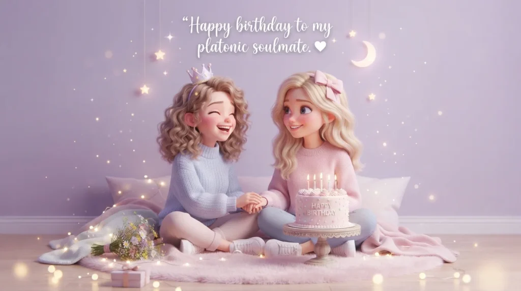 Emotional Birthday Wishes for a Platonic Soulmate