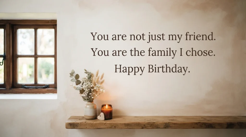 Friend Who Feels Like Family Birthday Wish