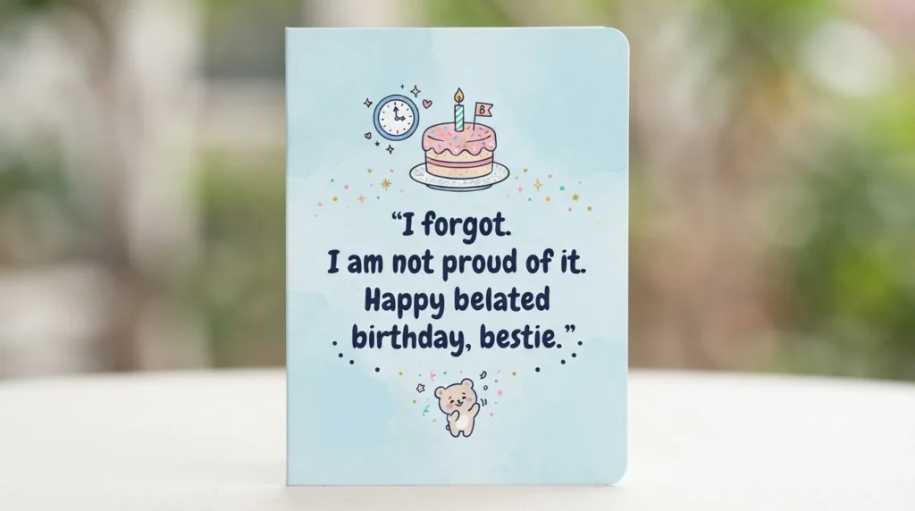 Funny Belated Birthday Wishes for Best Friend