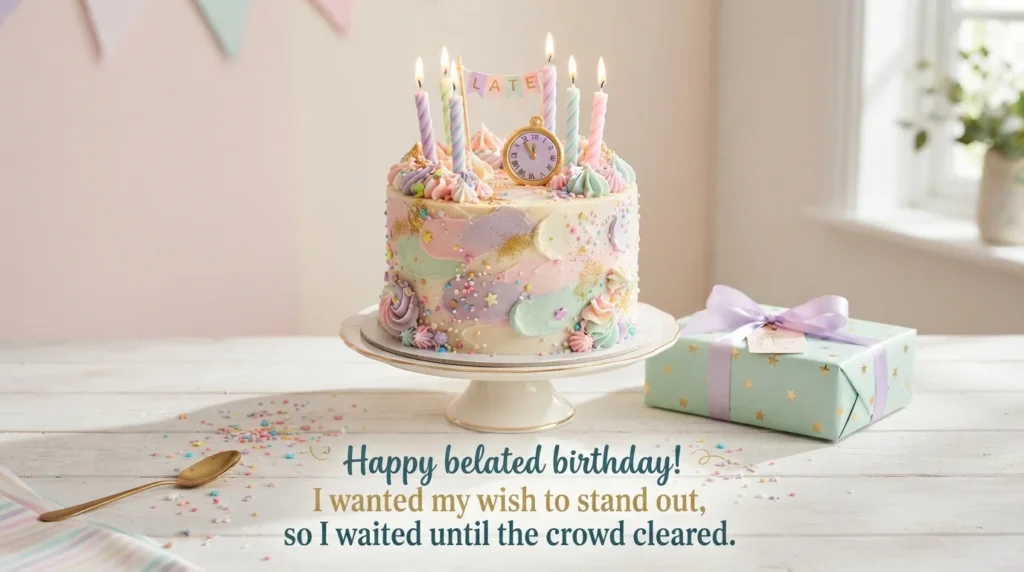 Funny Belated Birthday Wishes for Best Friend