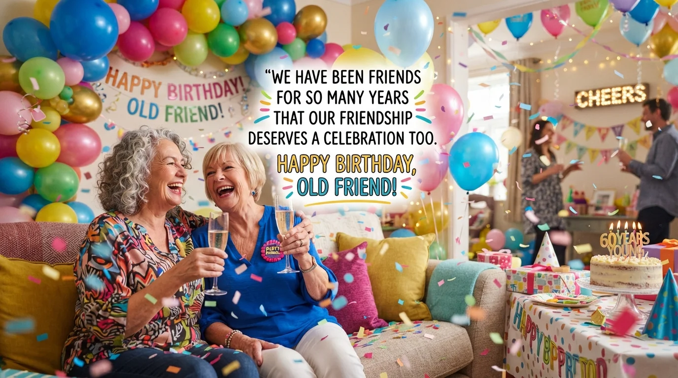 Funny Birthday Wishes For Old Friend Background