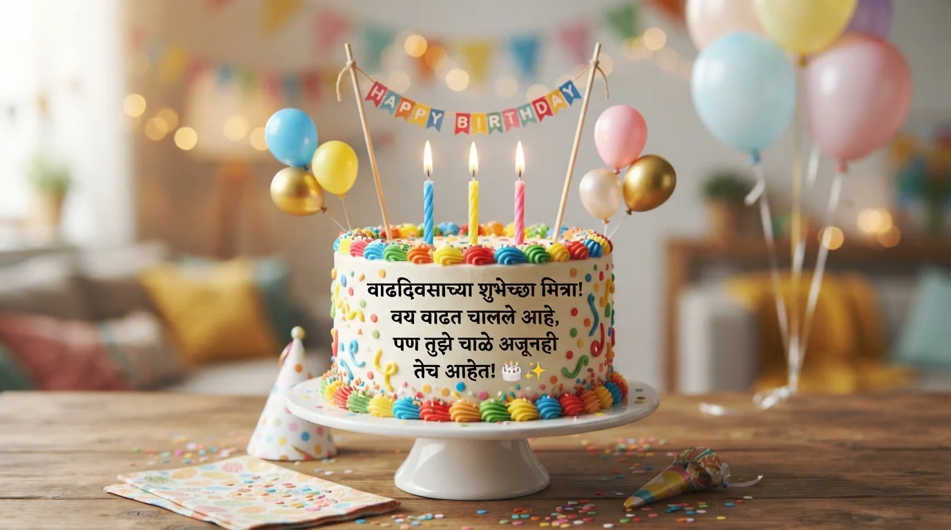 Funny Birthday Wishes for Best Friend in Marathi
