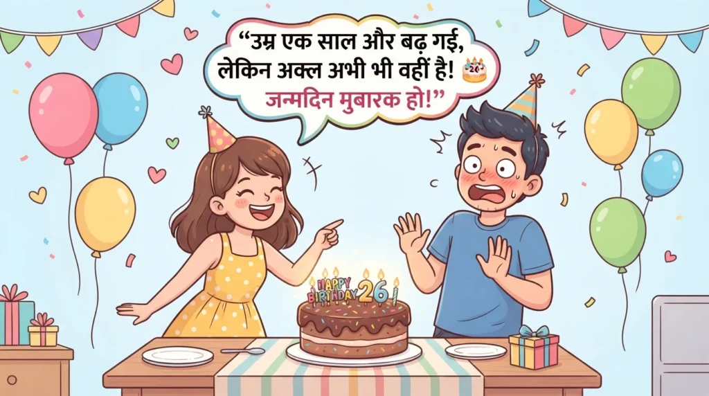 बॉयफ्रेंड के लिए Funny Birthday Wishes in Hindi