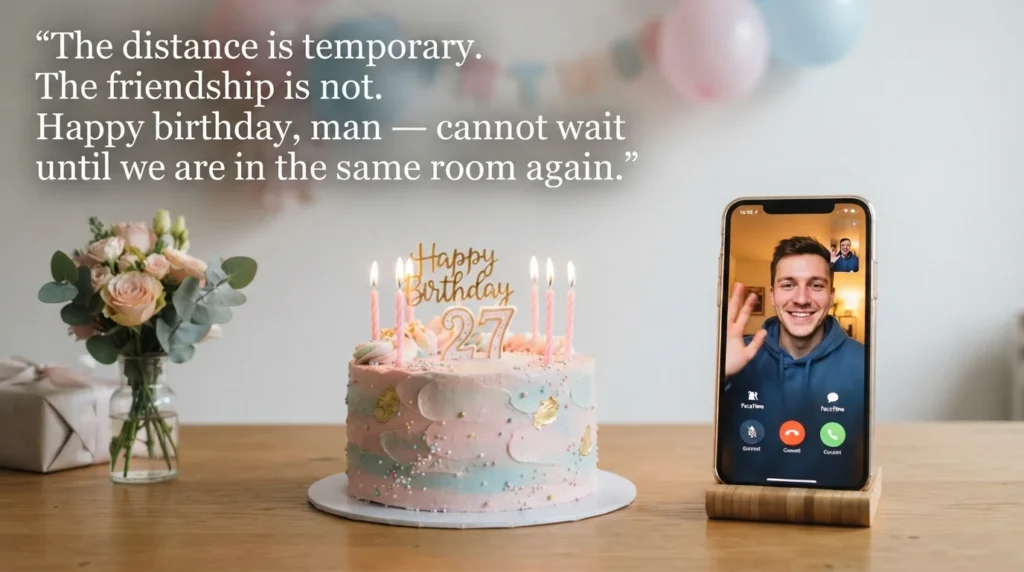 Heart Touching Birthday Wishes for a Male Friend Far Away