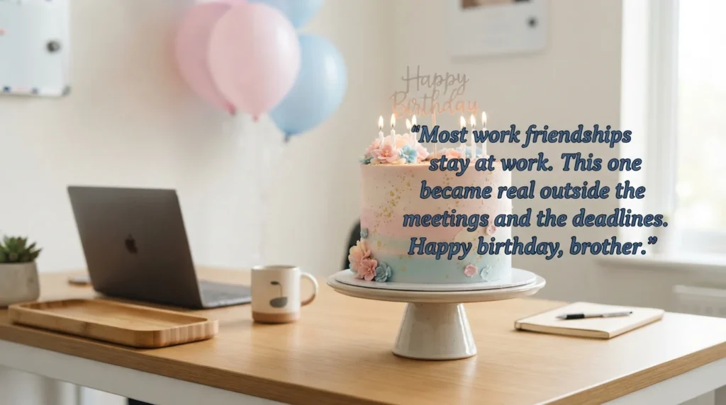 Heart Touching Birthday Wishes for a Male Work Friend