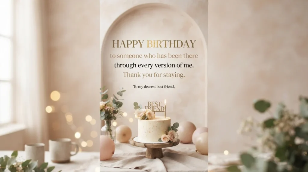 Heartfelt Birthday Wishes for a Best Friend