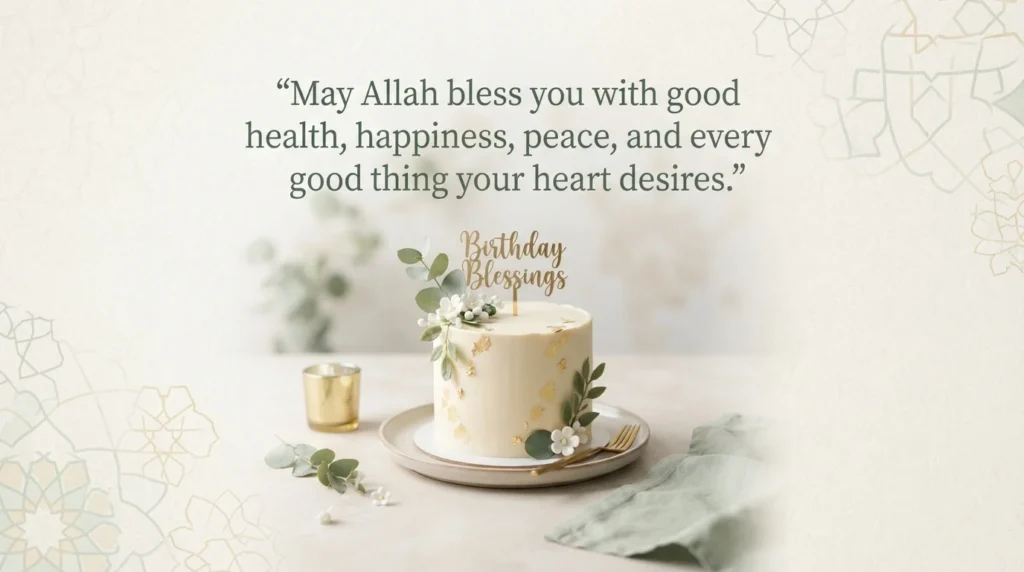 Islamic Birthday Wishes for a Friend
