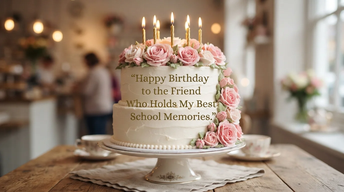 Old School Friend Birthday Cake