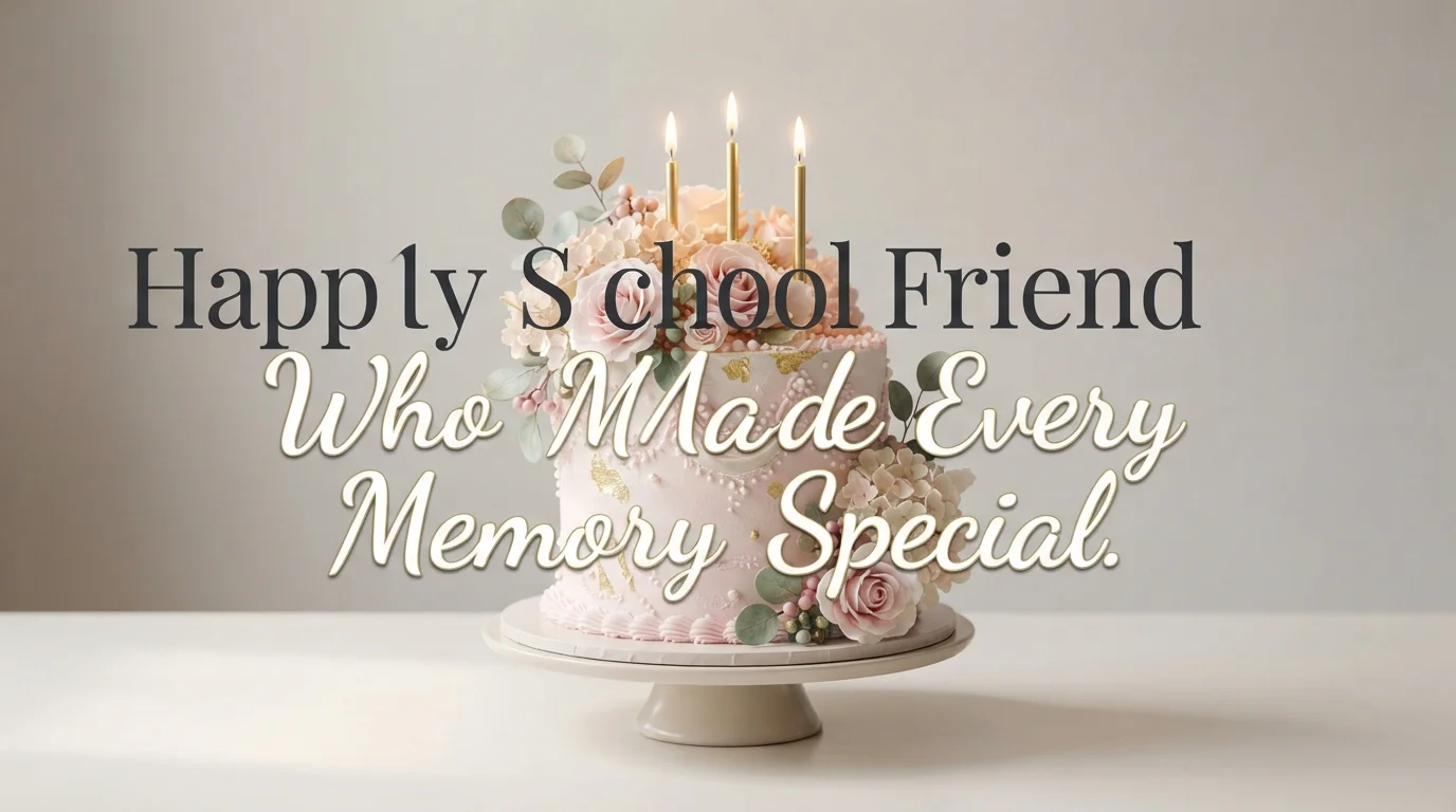 School Friend Birthday Cake