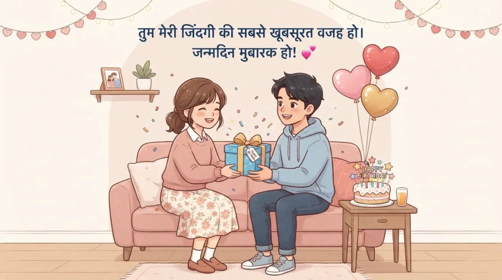 बॉयफ्रेंड के लिए Short Birthday Wishes in Hindi