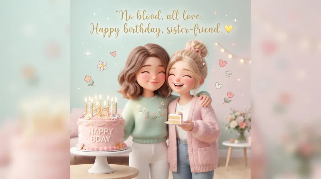 Sweet Birthday Wishes for a Chosen Sister