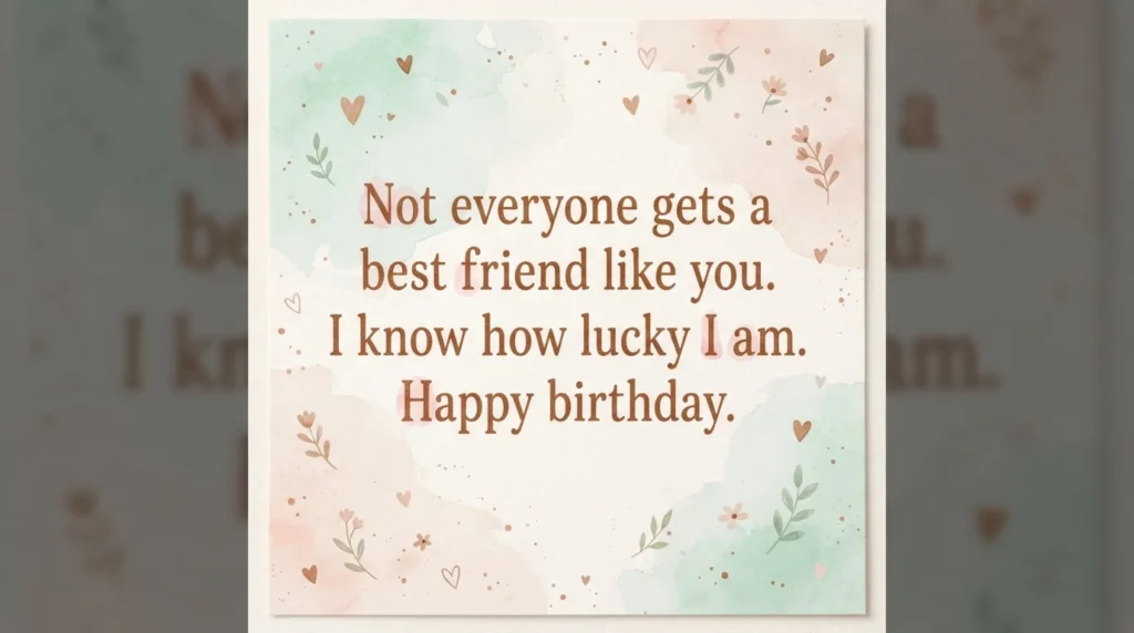 Two Line Birthday Wishes for Best Friend