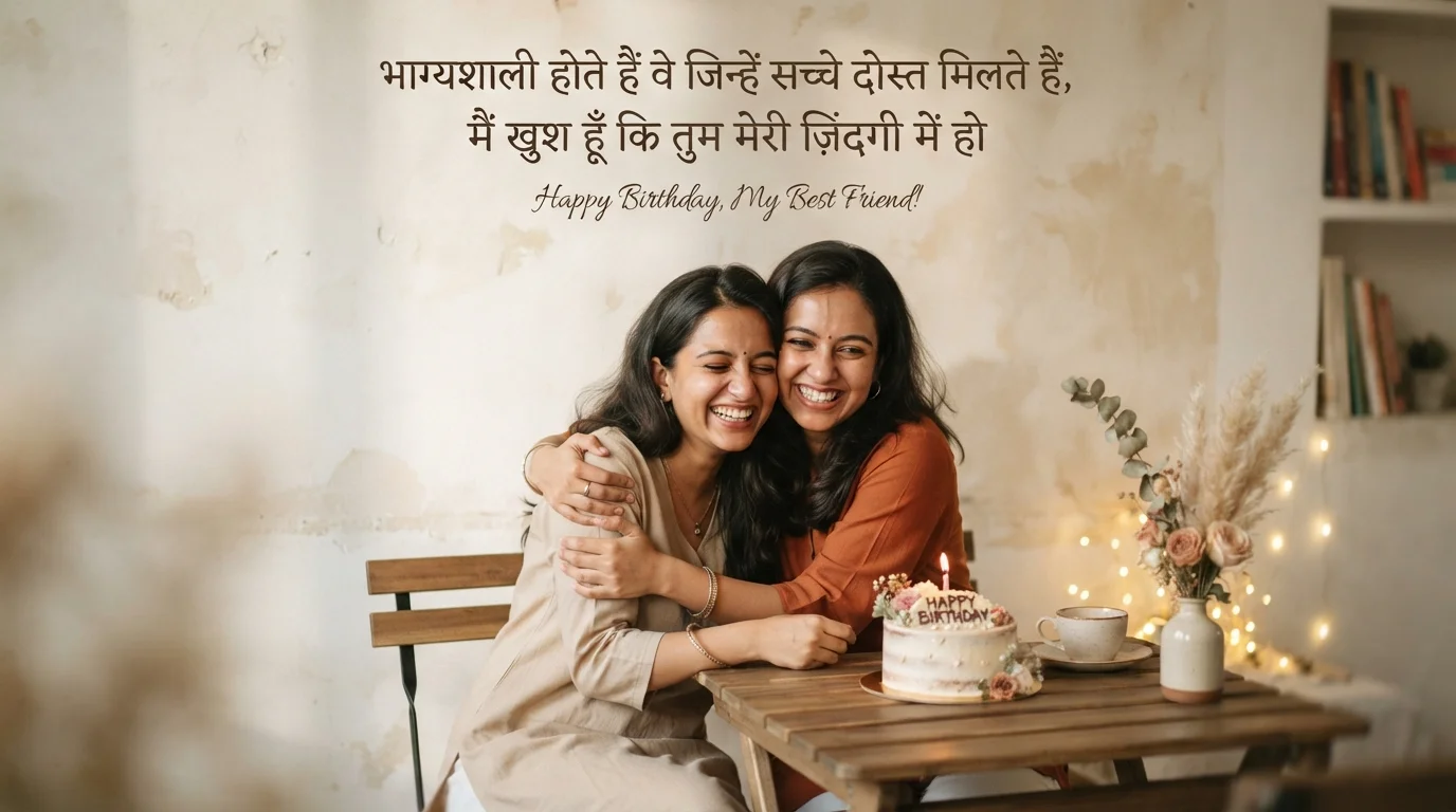 दिल को छू लेने वाली दोस्त के जन्मदिन की शुभकामनाएं हिंदी में