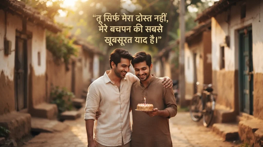 बचपन के दोस्त के लिए दिल छू लेने वाली जन्मदिन की शुभकामनाएं
