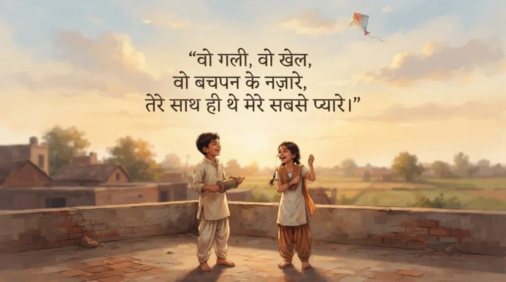 बचपन के दोस्त के लिए जन्मदिन की शायरी