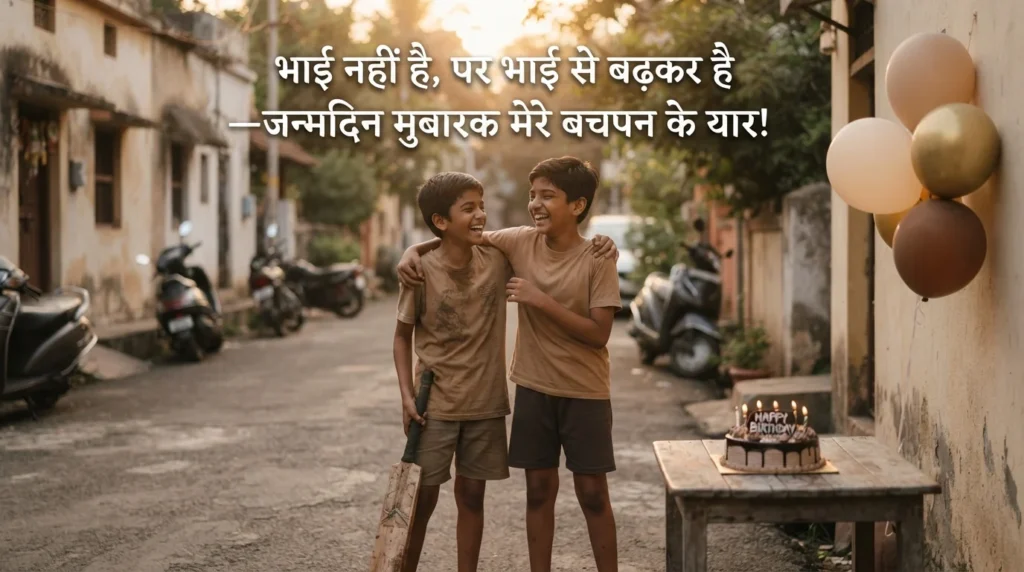 बचपन के यार को जन्मदिन की शुभकामनाएं