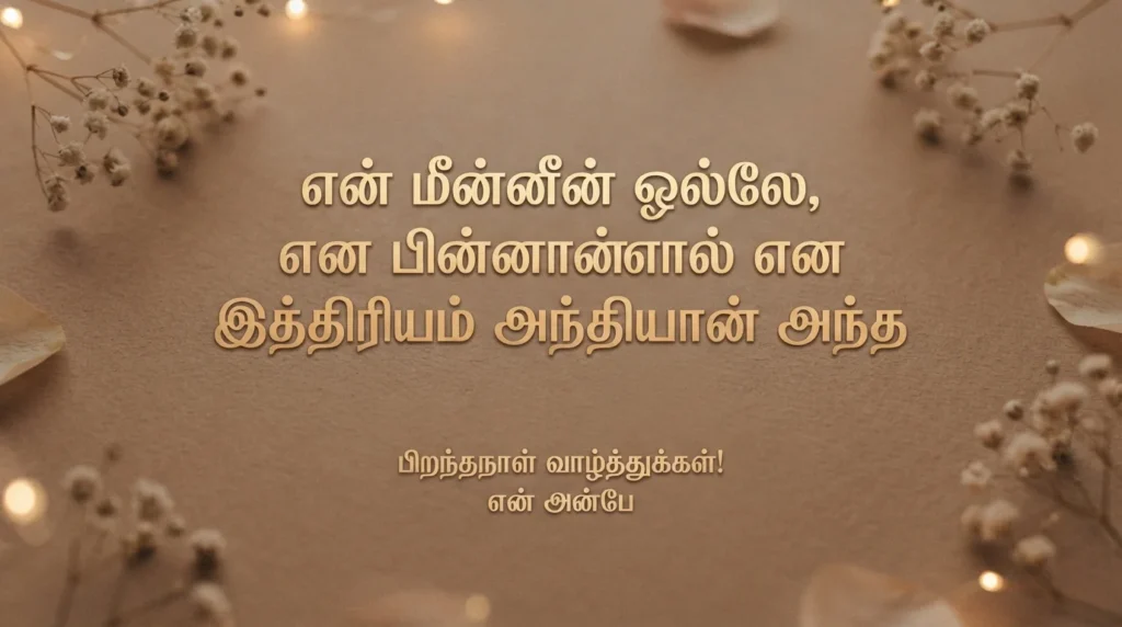 காதலிக்கான காதல் பிறந்தநாள் வாழ்த்துகள்