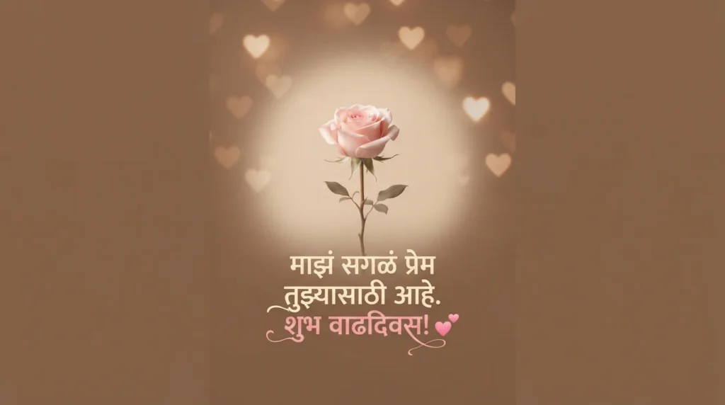 प्रेयसीसाठी छोट्या आणि रोमँटिक वाढदिवसाच्या शुभेच्छा