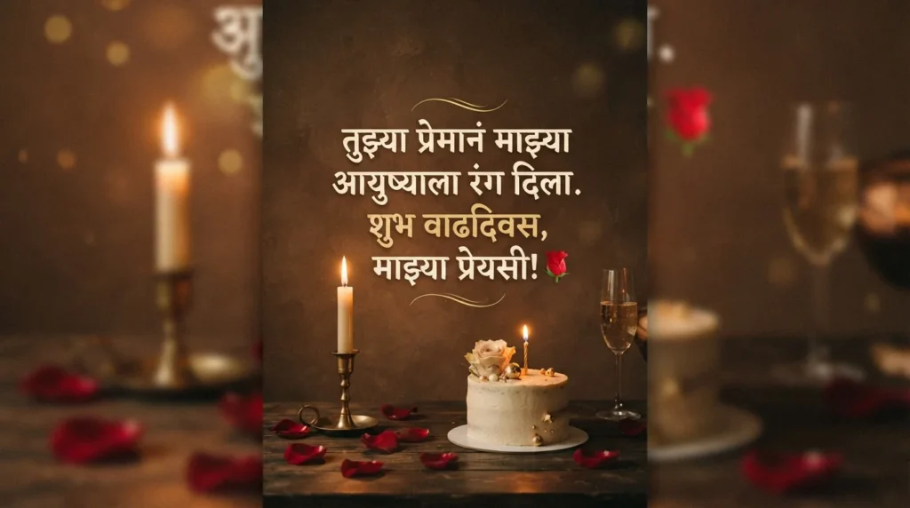 प्रेयसीसाठी मनापासून रोमँटिक वाढदिवसाच्या शुभेच्छा