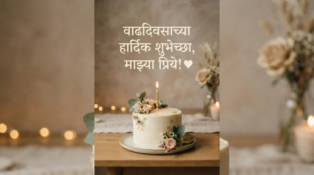 प्रेयसीसाठी रोमँटिक वाढदिवसाच्या शुभेच्छा