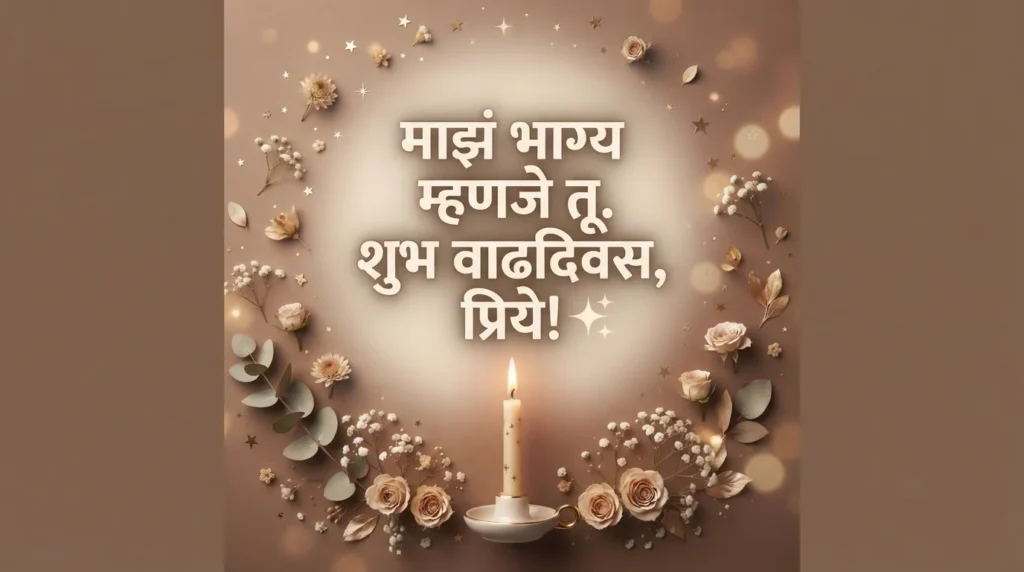 प्रेयसीसाठी सुंदर मराठी वाढदिवस कॅप्शन