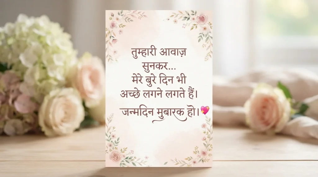 गर्लफ्रेंड के लिए दिल छू लेने वाली बर्थडे विश