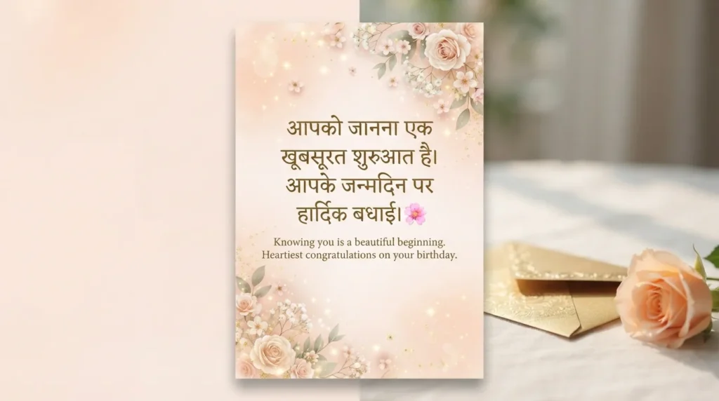 नई गर्लफ्रेंड के लिए प्यारी बर्थडे विश हिंदी