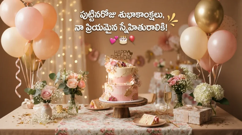 అమ్మాయి బెస్ట్ ఫ్రెండ్‌కు పుట్టినరోజు శుభాకాంక్షలు
