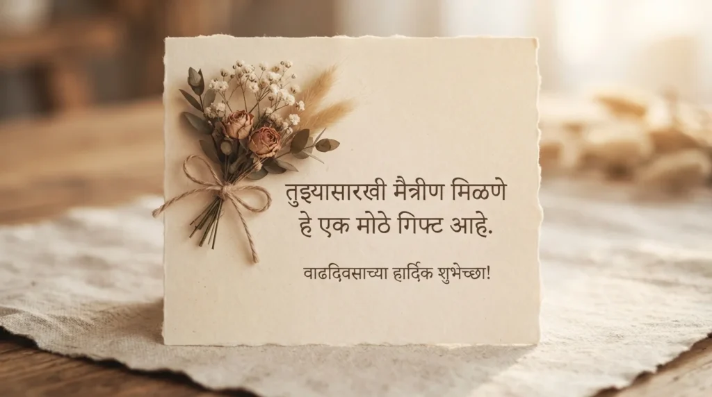 जिवलग मैत्रिणीसाठी हृदयस्पर्शी वाढदिवसाच्या शुभेच्छा
