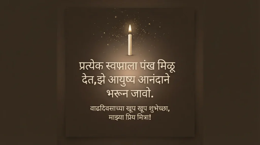 मनापासून वाढदिवसाच्या शुभेच्छा मराठी मित्रासाठी