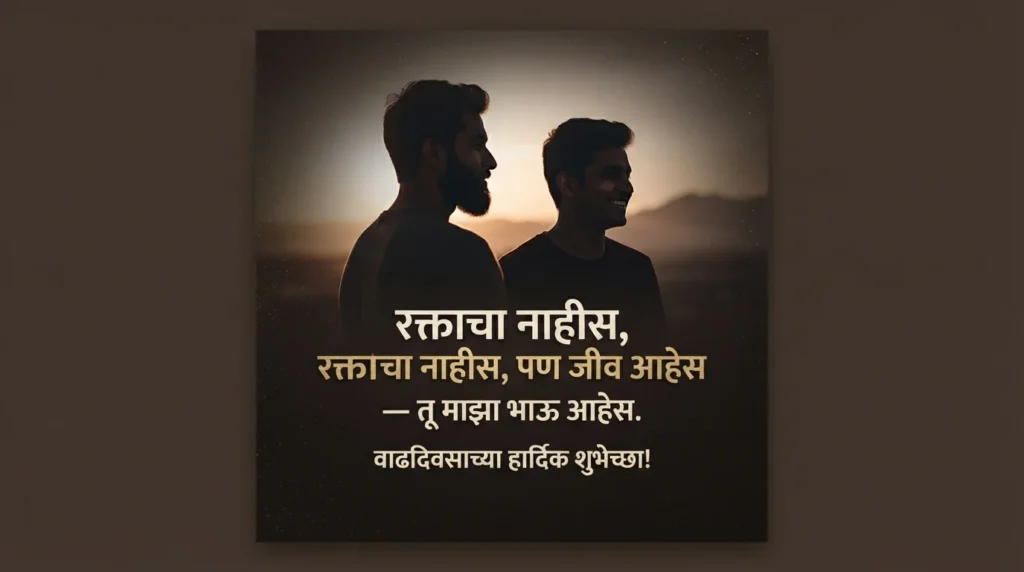 खास मित्र भाऊसाठी वाढदिवसाच्या शुभेच्छा