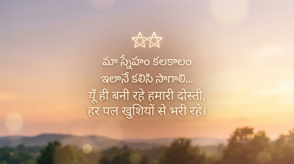 కలకాలం నిలిచే మన స్నేహం