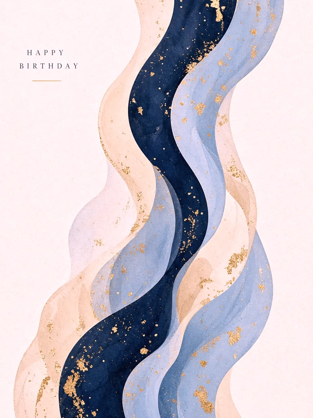 Birthday Cards for a Female Friend design 10, abstract gallery style, premium digital birthday card for friends