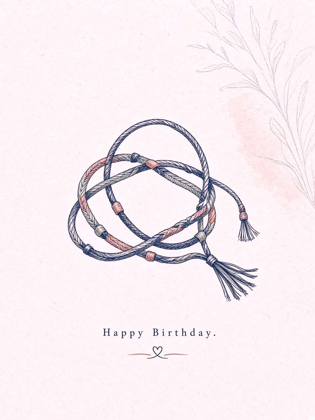Birthday Cards for a Female Friend design 09, hand illustrated style, premium digital birthday card for friends
