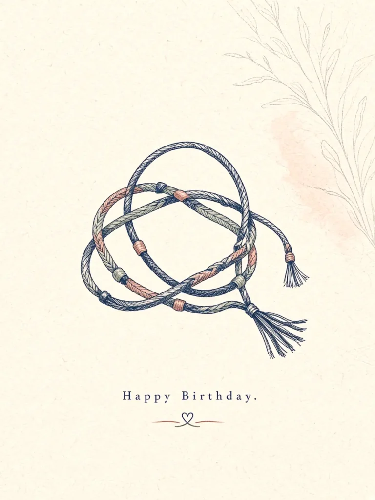 Birthday Cards for a Friend's Family design 09, hand illustrated style, premium digital birthday card for friends
