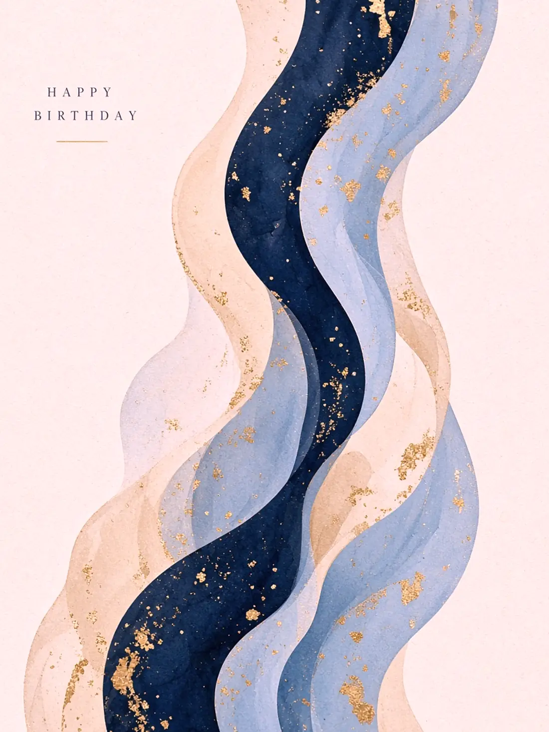 Heartfelt Birthday Cards for Friends design 10, abstract gallery style, premium digital birthday card for friends