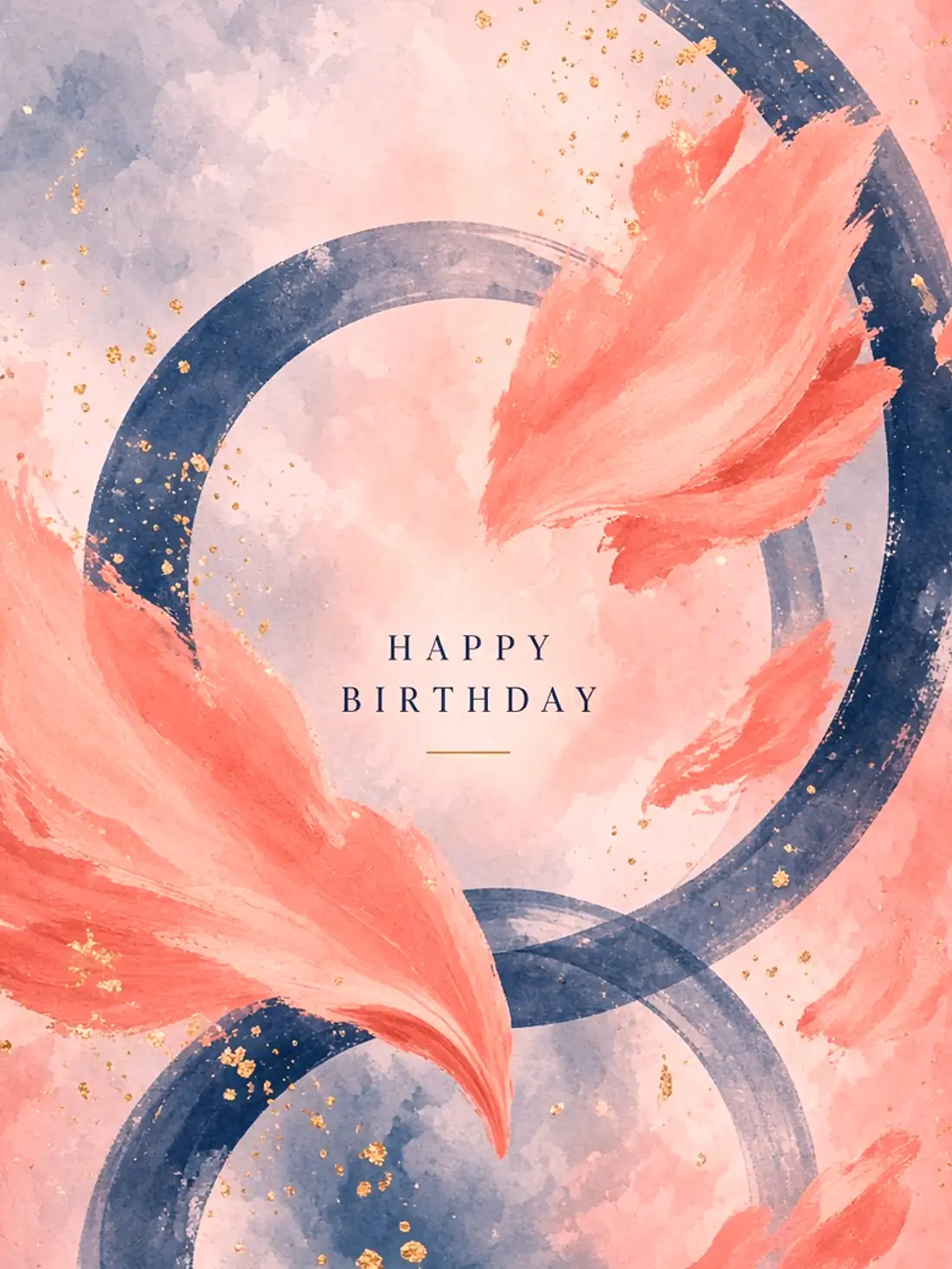 Birthday Cards for Friends in Hindi design 15, abstract gallery style, premium digital birthday card for friends