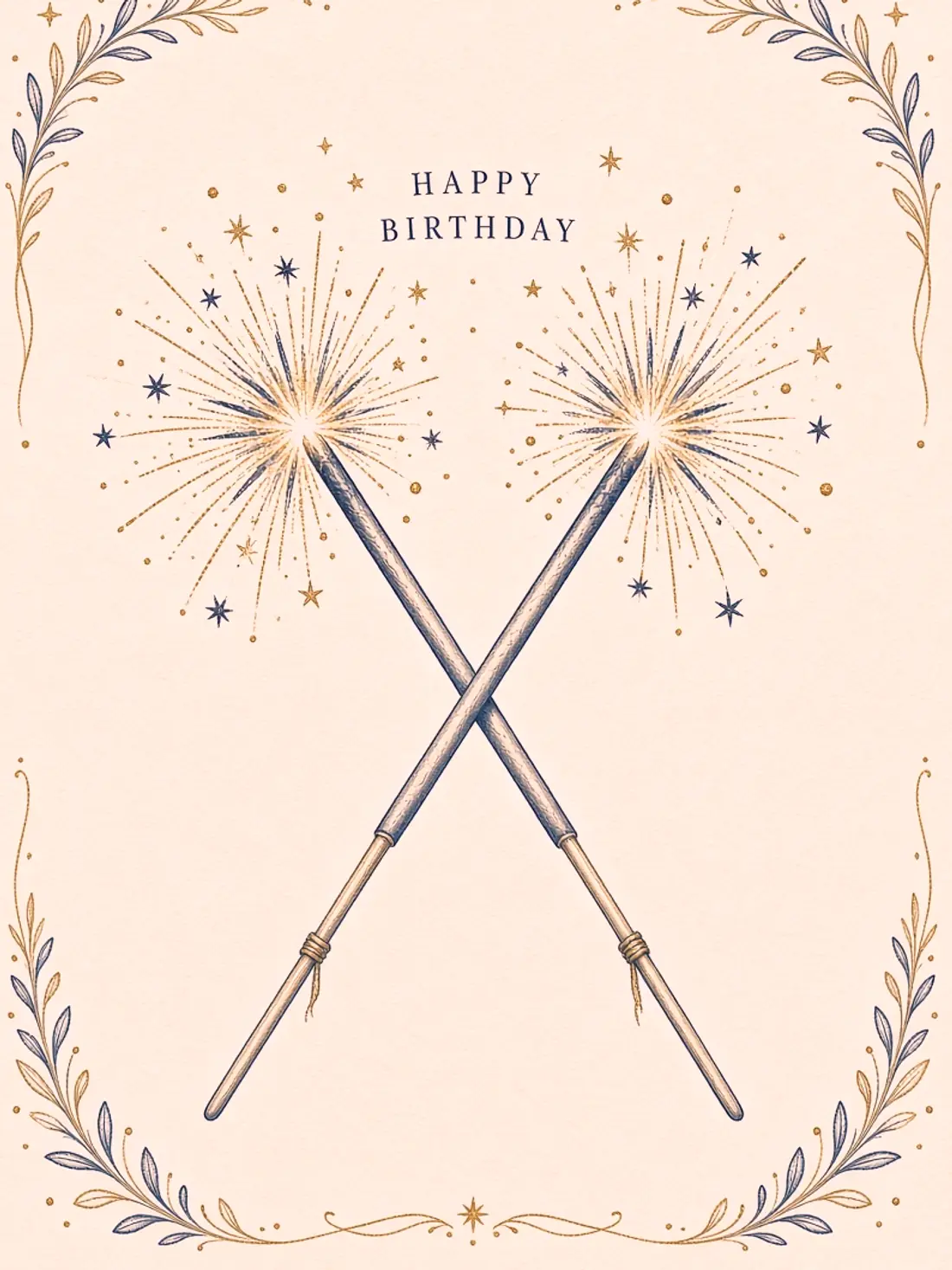 Birthday Cards for Friends in Hindi design 14, hand illustrated style, premium digital birthday card for friends