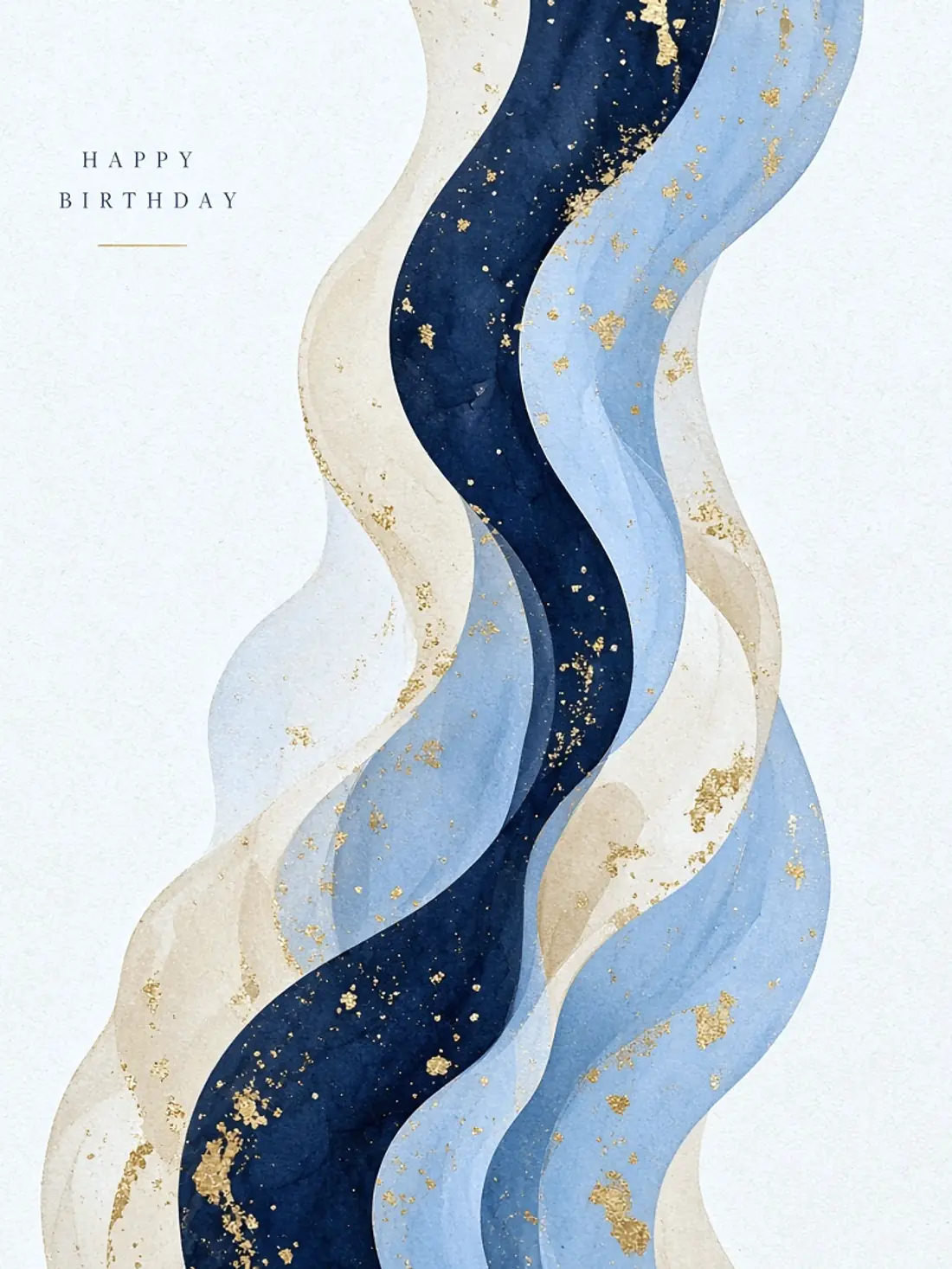 Birthday Cards for a Male Friend design 10, abstract gallery style, premium digital birthday card for friends