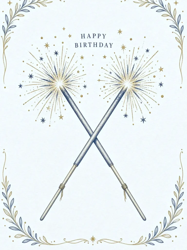 Birthday Cards for a Male Friend design 14, hand illustrated style, premium digital birthday card for friends