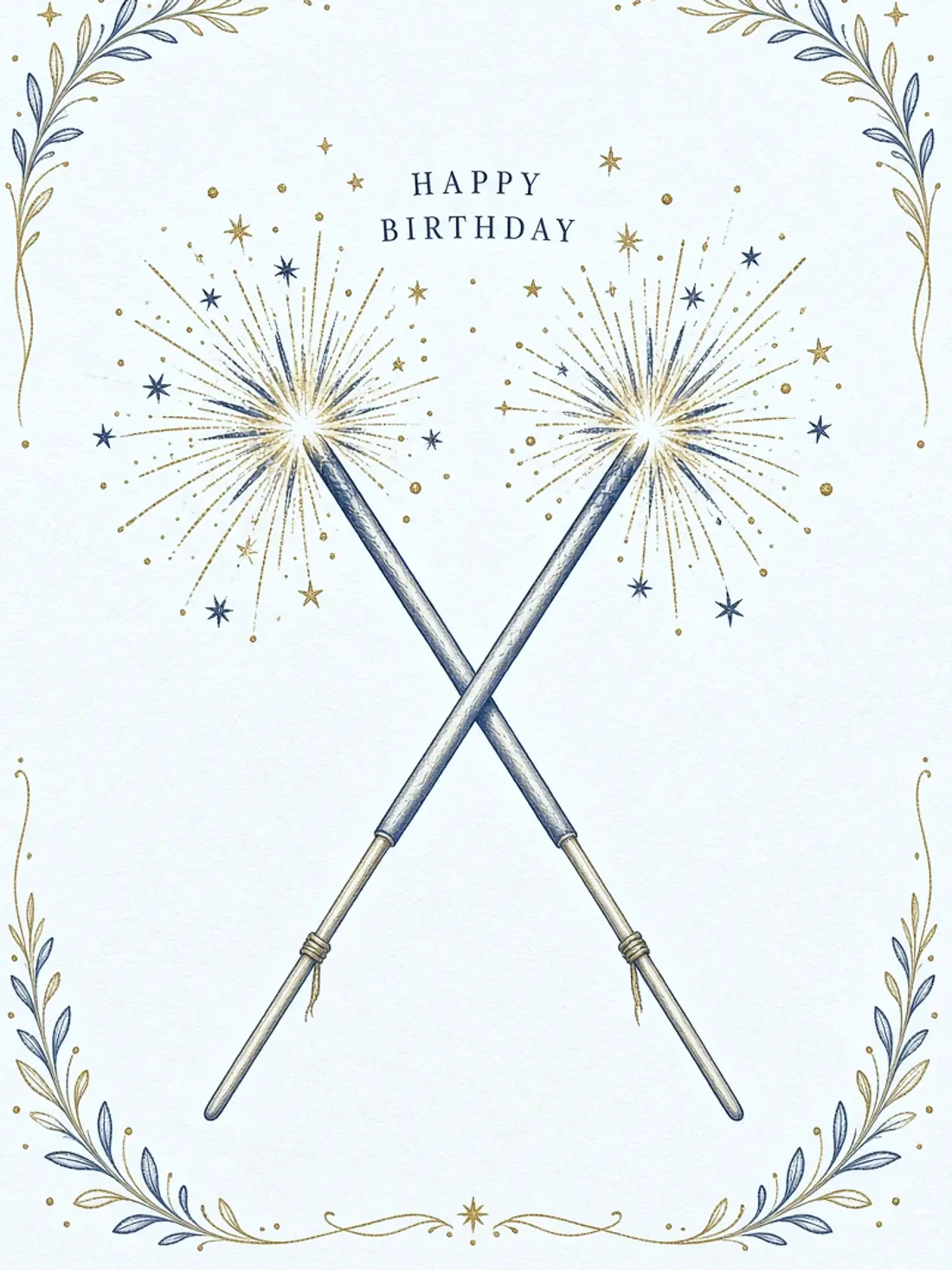 Birthday Cards for a Male Friend design 14, hand illustrated style, premium digital birthday card for friends