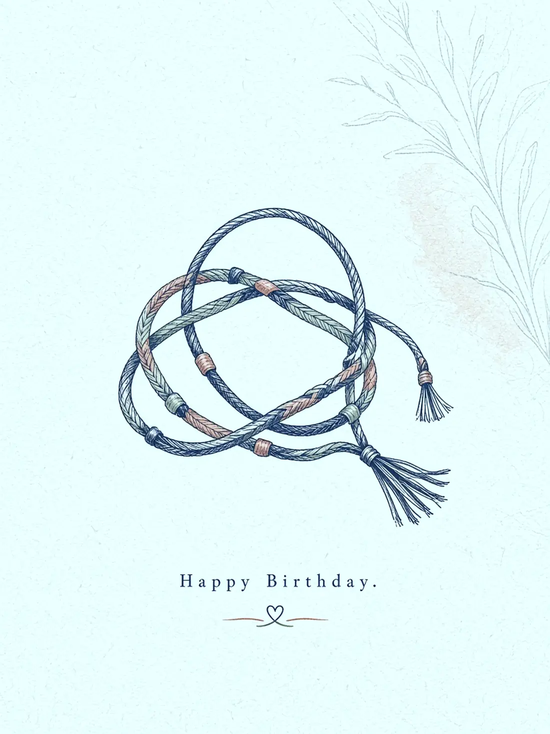 Birthday Cards for an Online Friend design 09, hand illustrated style, premium digital birthday card for friends