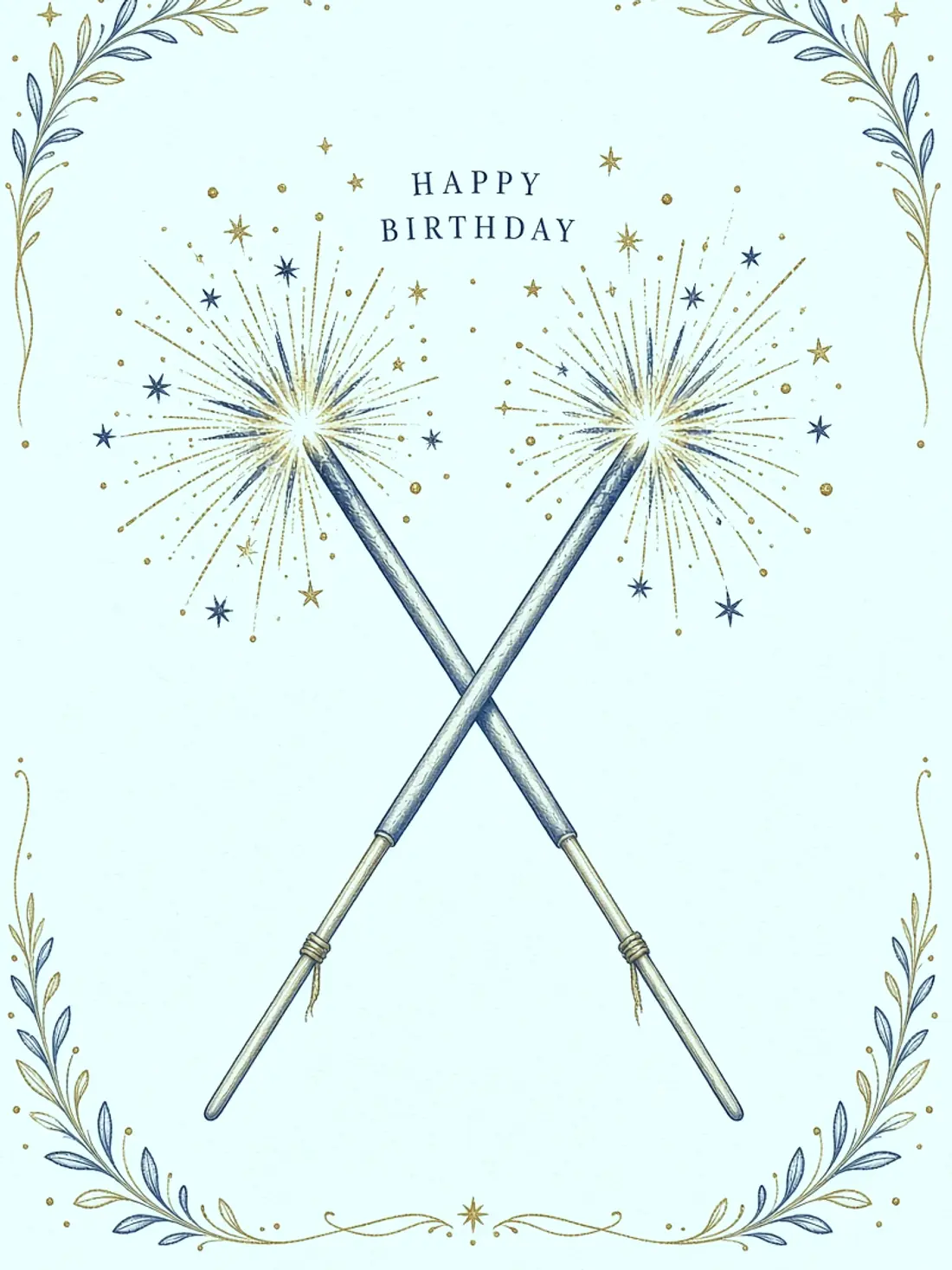 Birthday Cards for an Online Friend design 14, hand illustrated style, premium digital birthday card for friends