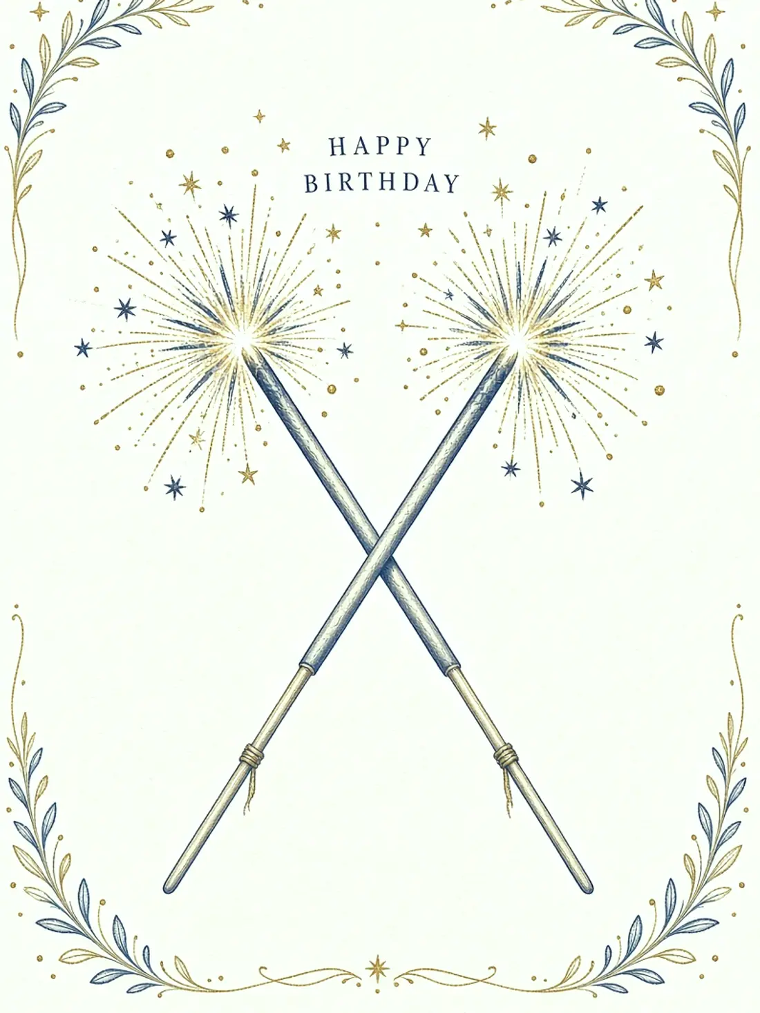 Birthday Cards for a School Friend design 14, hand illustrated style, premium digital birthday card for friends