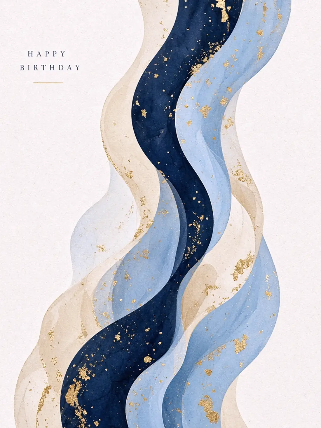Short Birthday Cards for Friends design 10, abstract gallery style, premium digital birthday card for friends